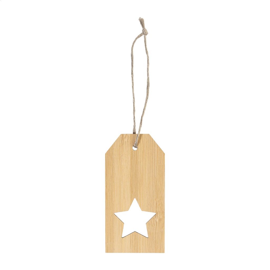 Bamboo Gift Tag, Star