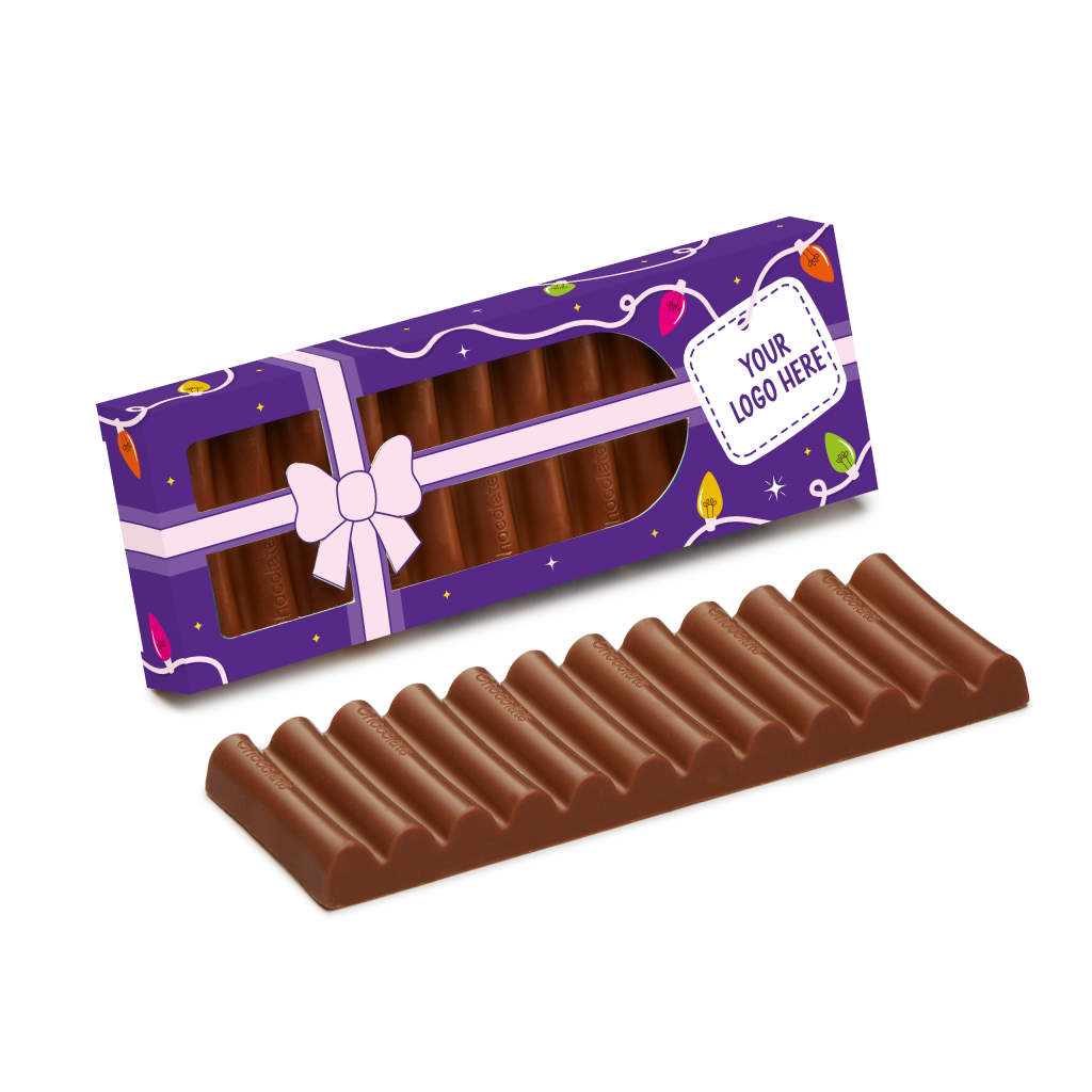 Winter Collection - Eco 12 Baton Present Box - Milk Chocolate³
