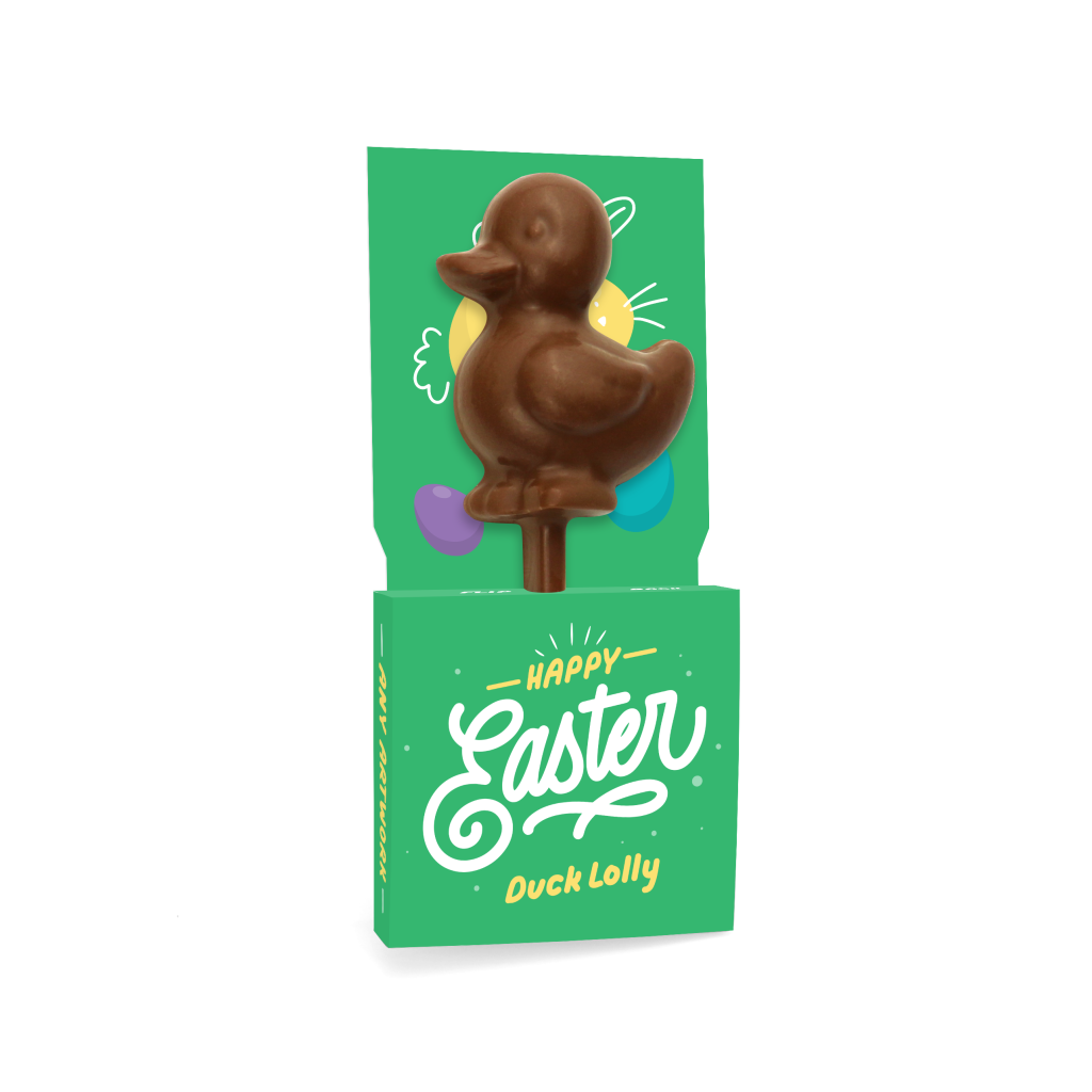 Easter - Eco Lolly Box - Milk Chocolate³ - Duck Lolly