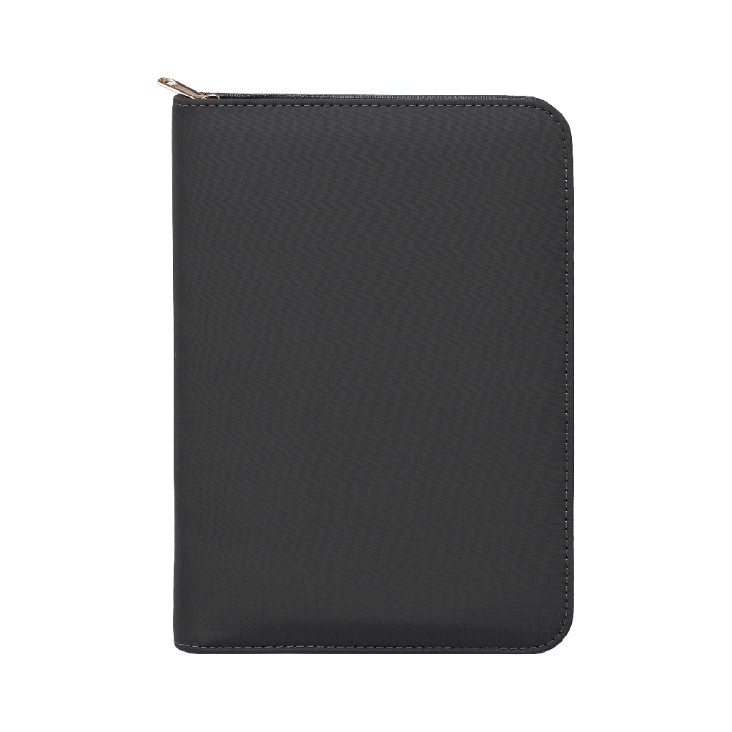 Aurelia Recycled Gold Zip Portfolio - A5