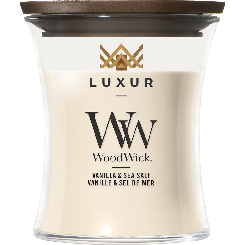 WoodWick mini candle - Vanilla & Sea Salt