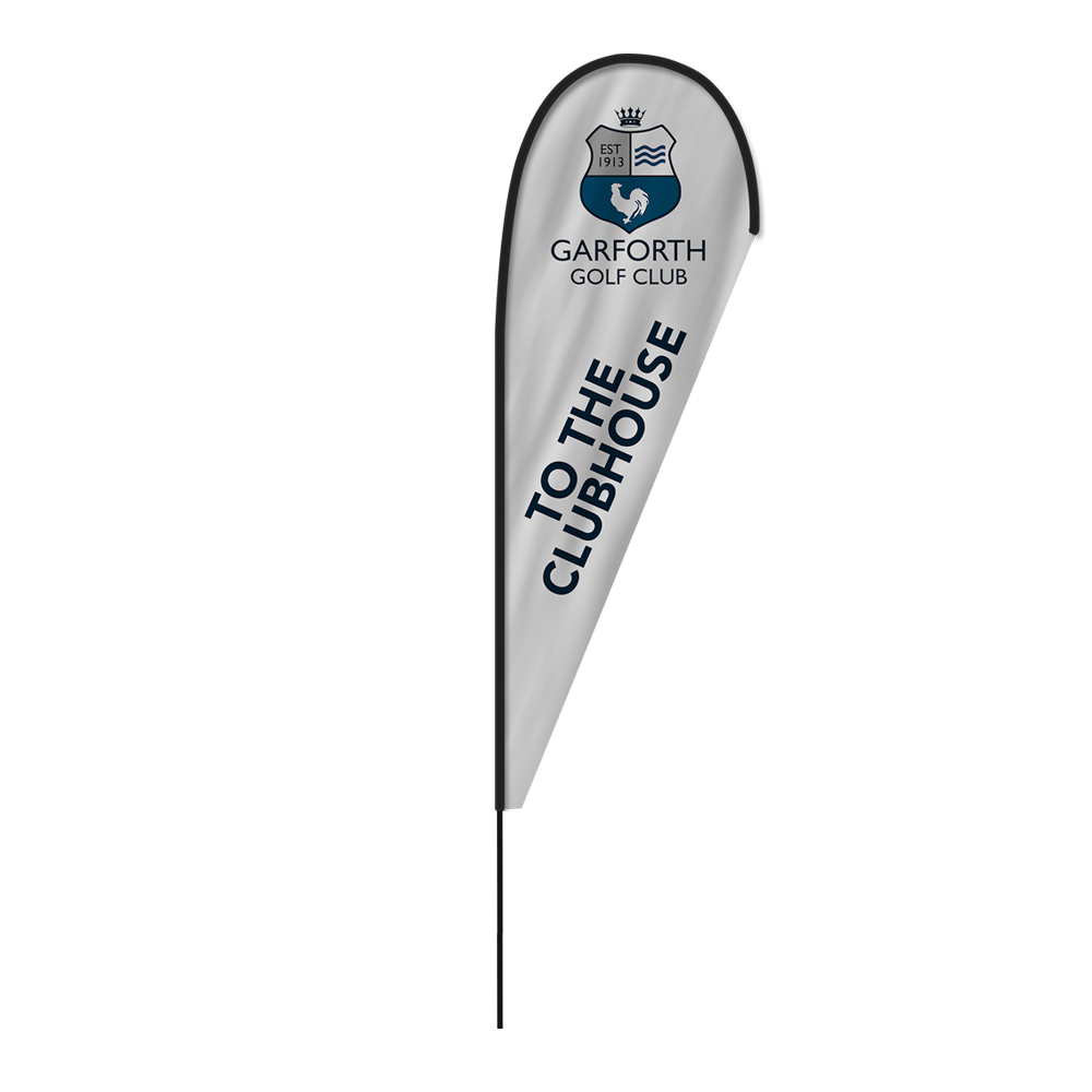 2m Fibreglass Teardrop Flag