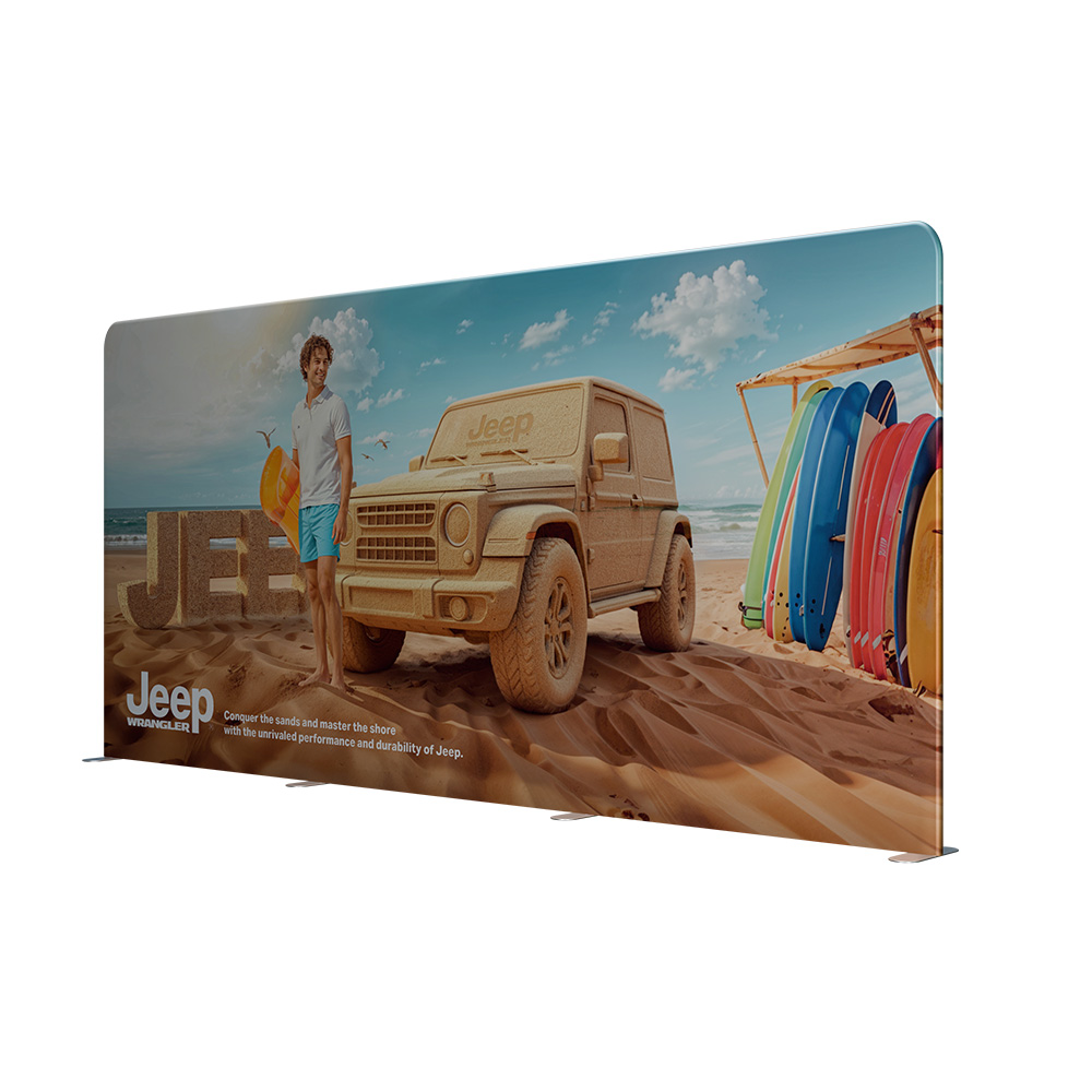 5m Soft Touch Straight Fabric Display