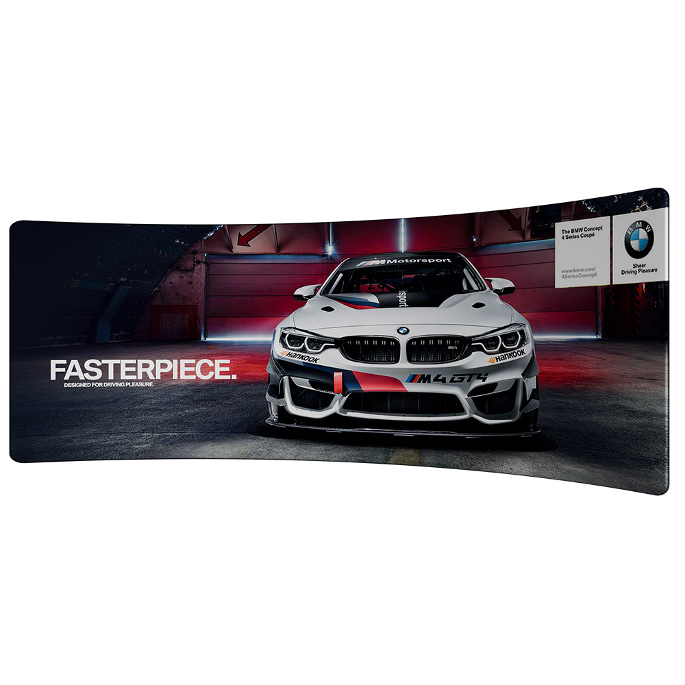 6m Soft Touch Curved Fabric Display