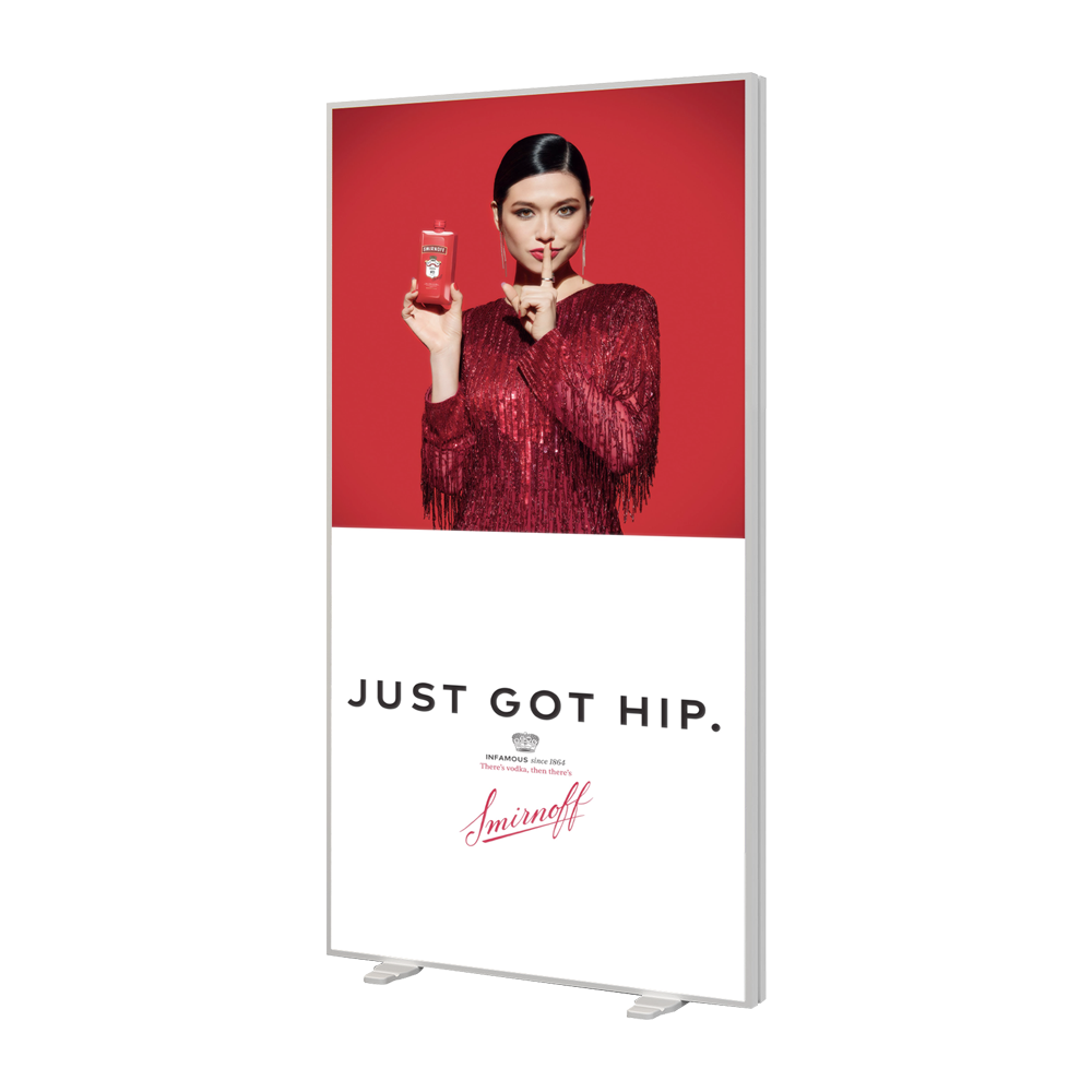 Glopix LED Lightbox - 2000mm (H) x 1000mm (w) x 120mm (D)
