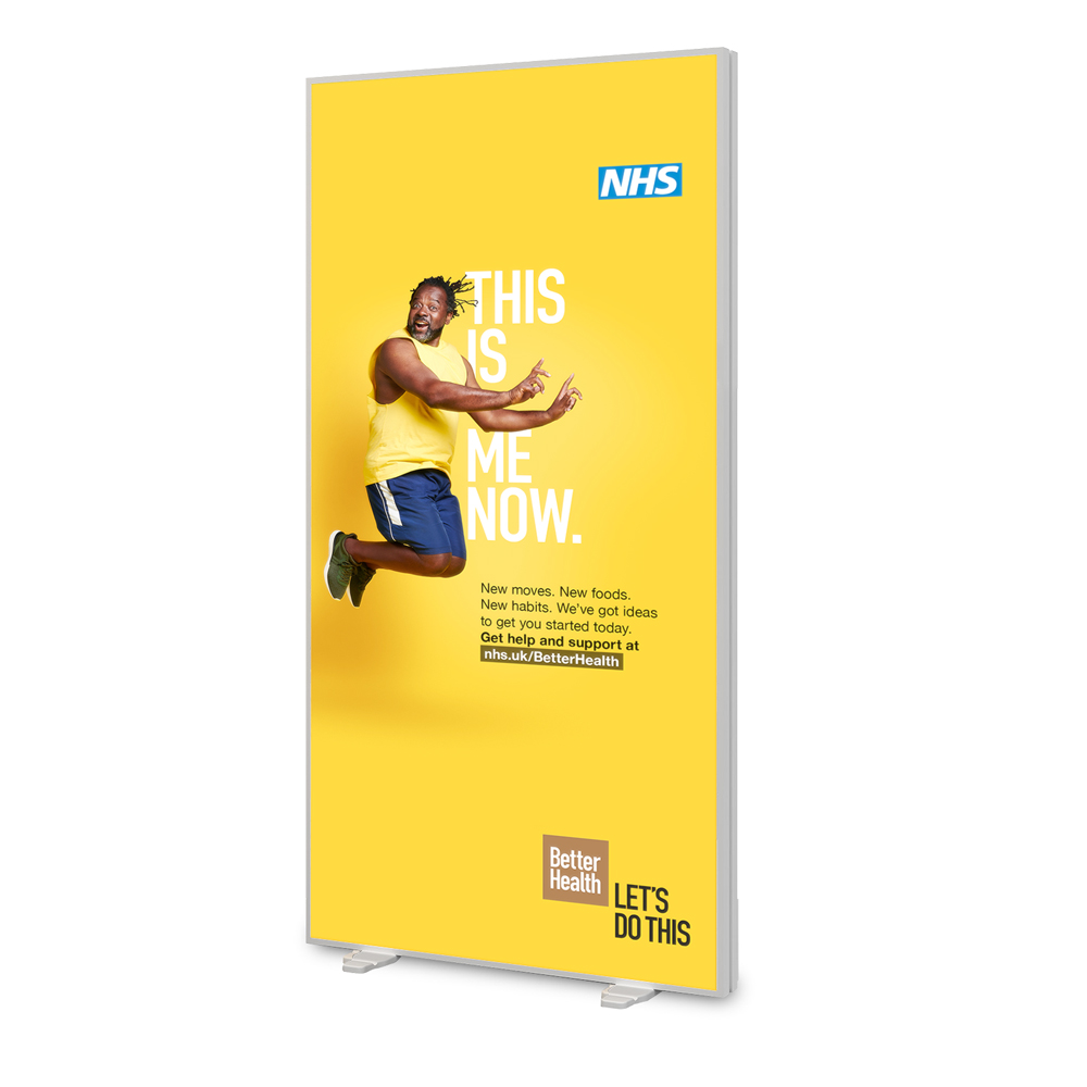 Glopix LED Lightbox - 2250mm (h) x 1000mm (w) x 120mm (d)