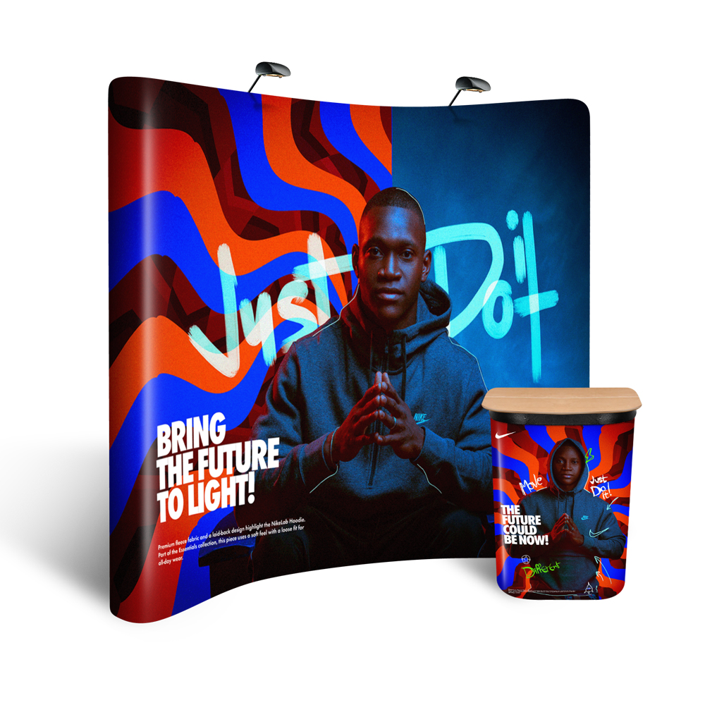 Vision Pop Up Display Bundle Kit (Curved)