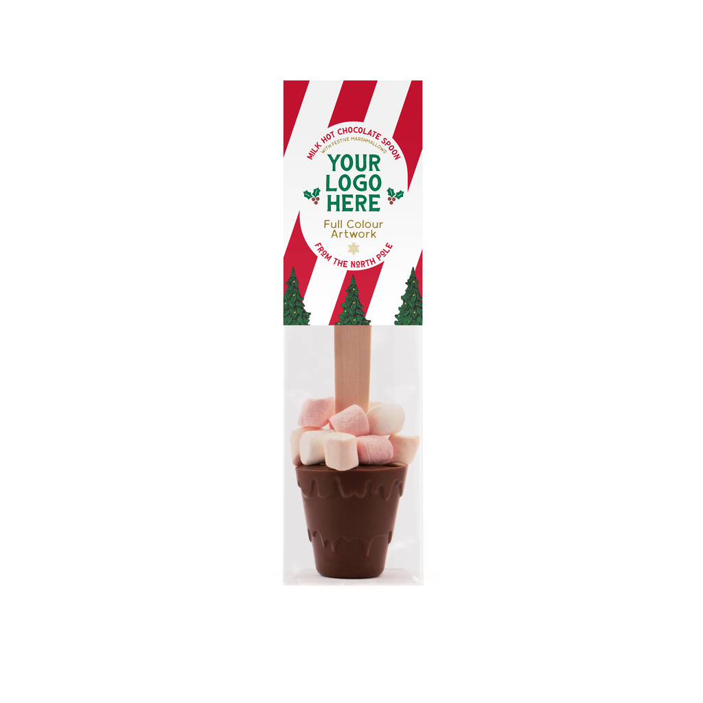 Eco Info Card - Hot Chocolate Spoon - With Marshmallows