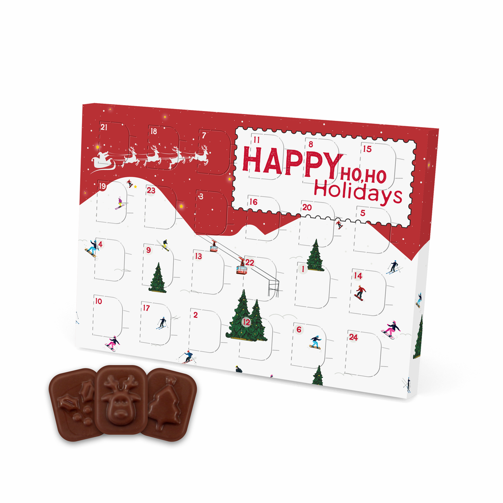 Mini Advent Calendar - Vegan Dark Chocolate - 71% Cocoa