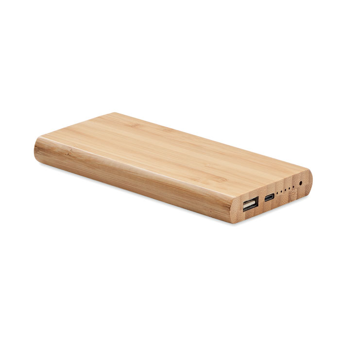 6000 Mah Bamboo Power Bank