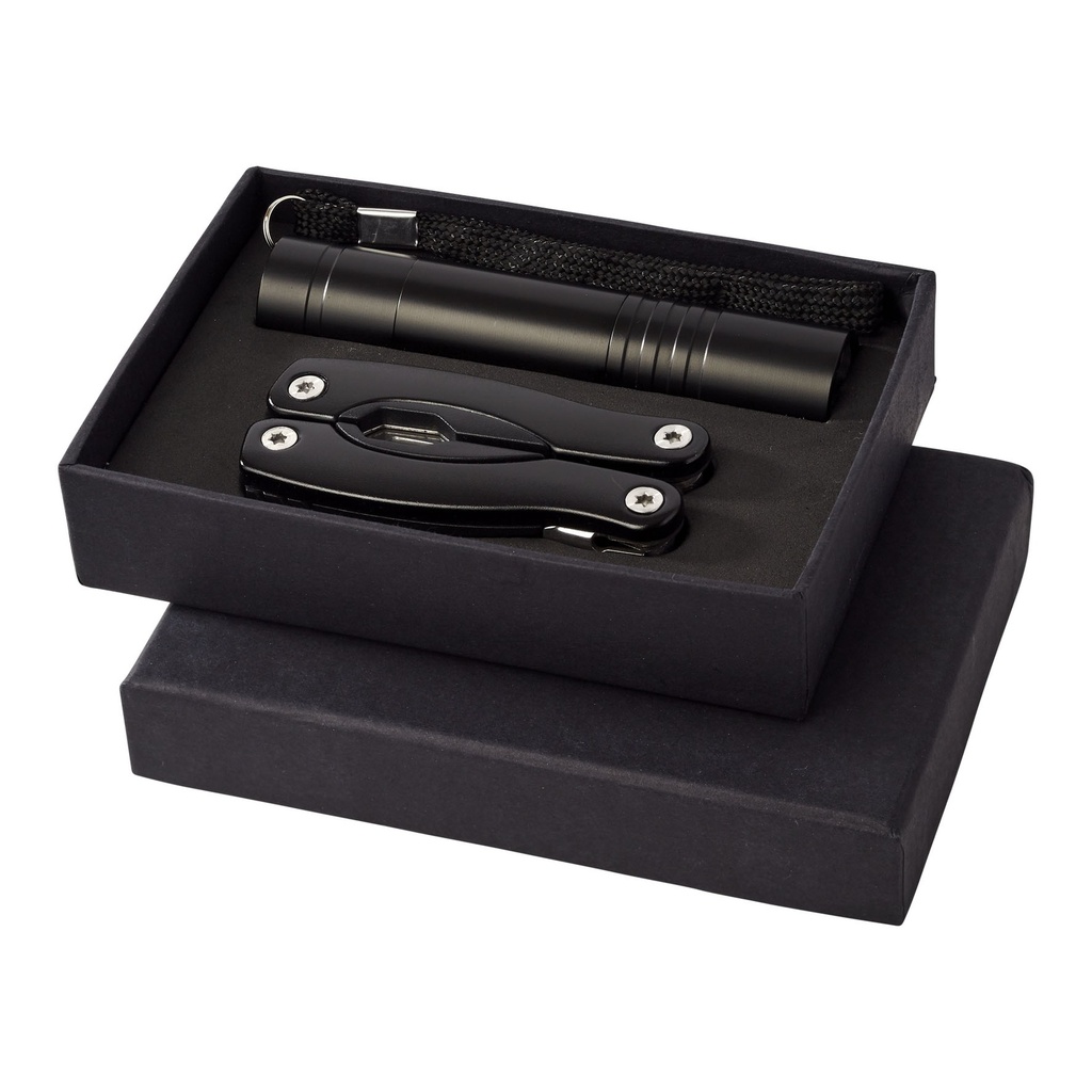 Scout multi-function knife and LED flashlight set