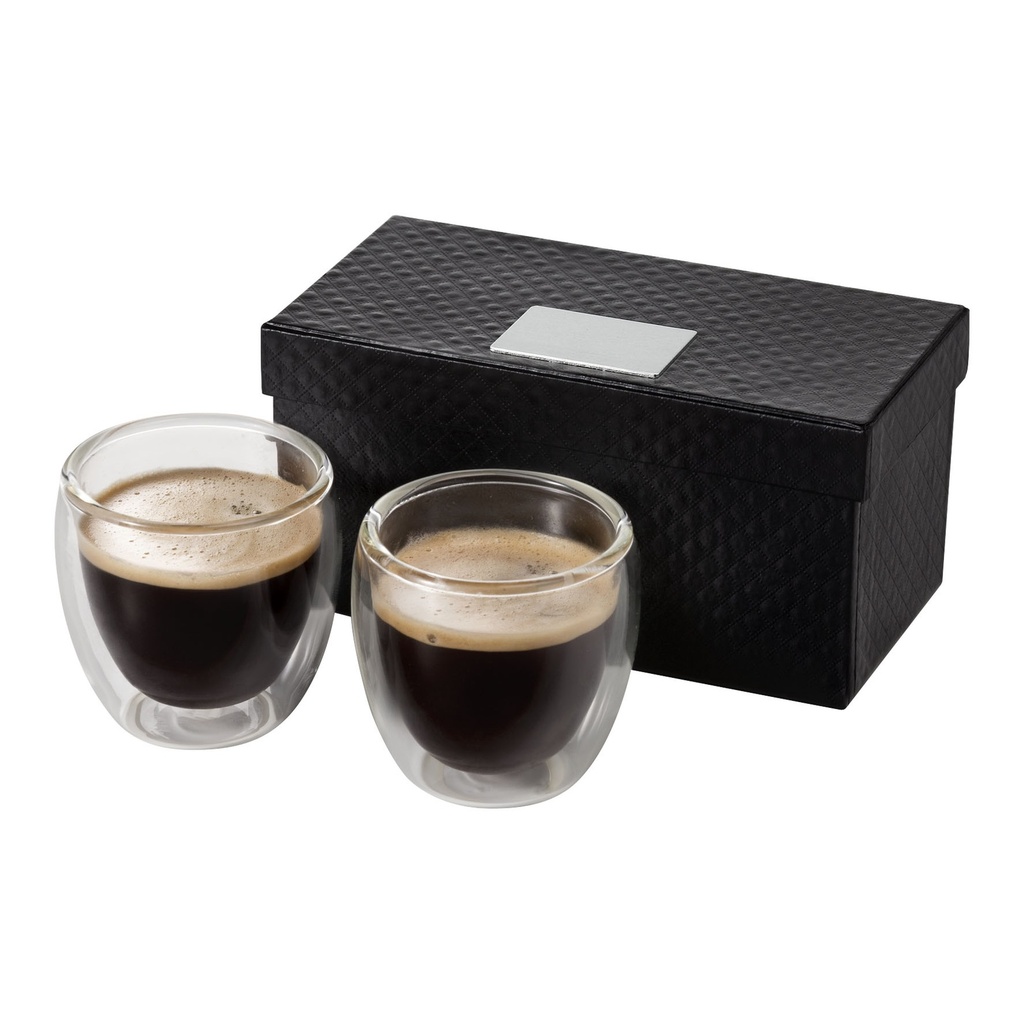 Boda 2-piece glass espresso cup set