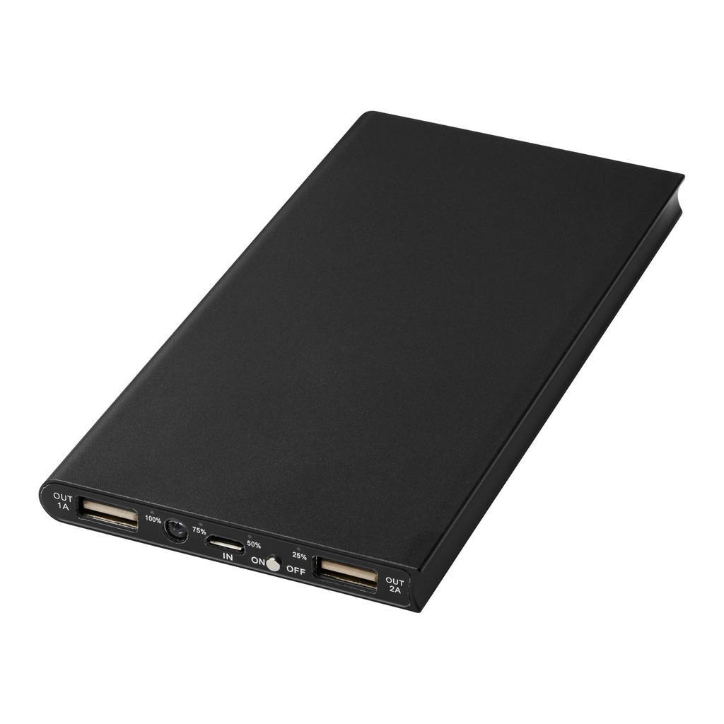 Plate 8000 mAh aluminium power bank