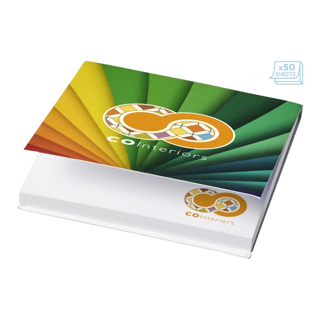 Sticky-Mate® soft cover squared sticky notes 75x75mm