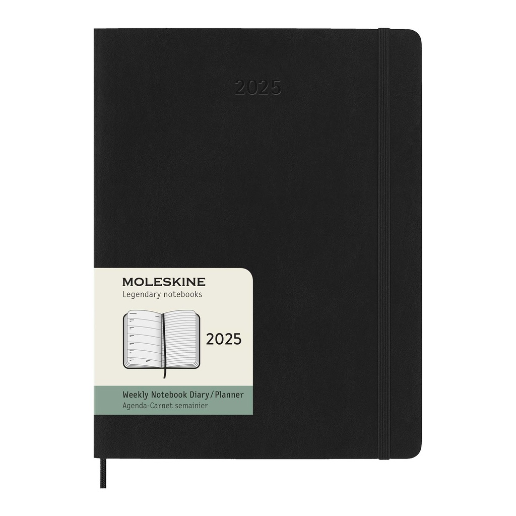 Moleskine soft cover 12 month weekly XL planner
