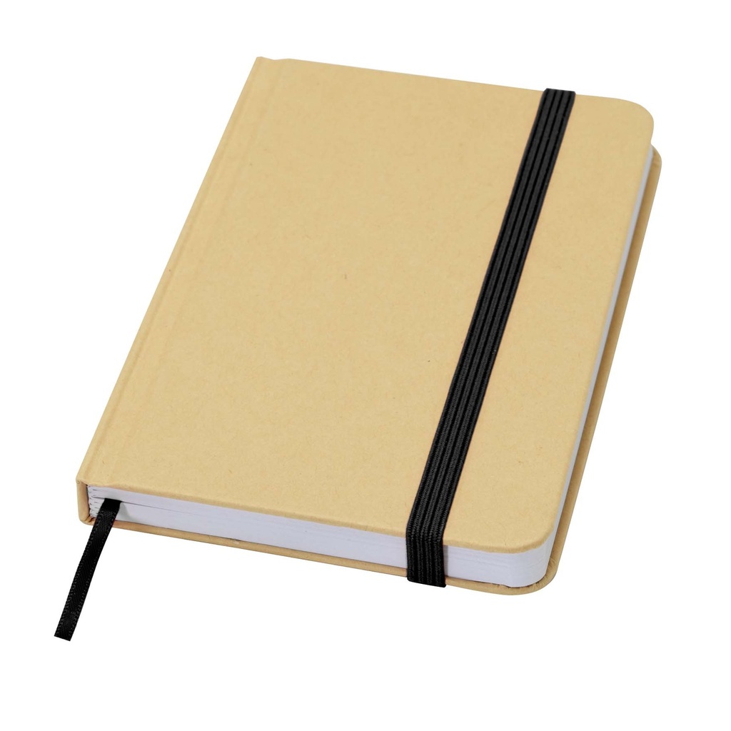 Reed A6 recycled hard cover notebook with plain pages