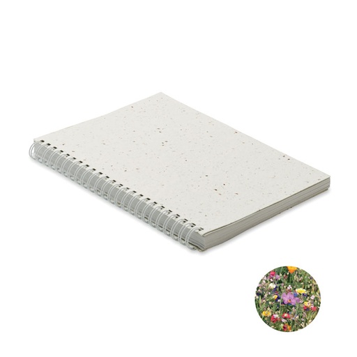 [MO2083-06] A5 Seed Paper Cover Notebook