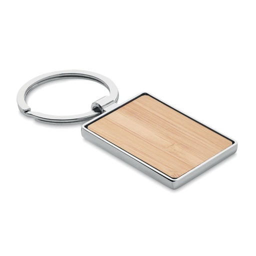 [MO9961-40] Rectangular Key Ring Bamboo