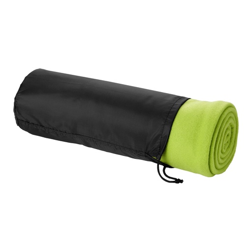 Huggy fleece plaid blanket with carry pouch 150x120 cm