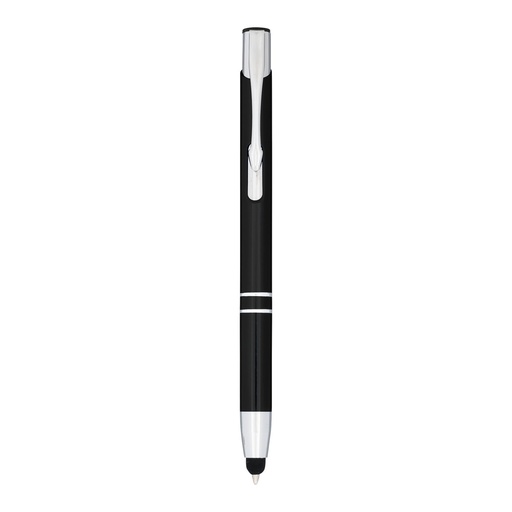 Moneta anodized aluminium click stylus ballpoint pen (blue ink)