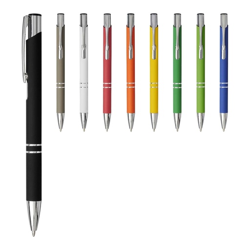 Moneta soft touch ballpoint pen (black ink)