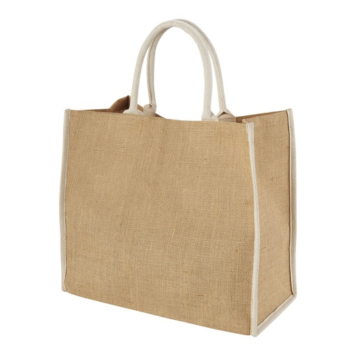 Harry coloured edge jute tote bag 25L