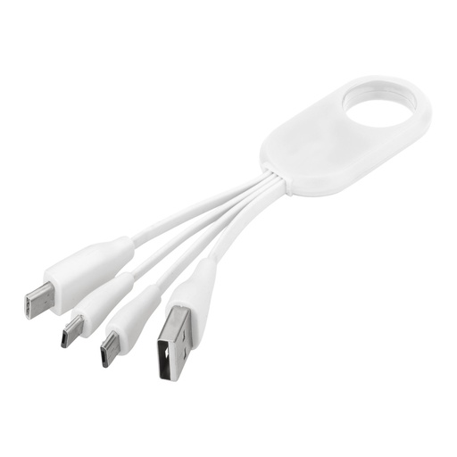[13421401] Troup 4-in-1 charging cable with type-C tip