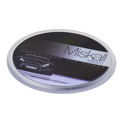 [21051400] Ellison round plastic coaster with paper insert