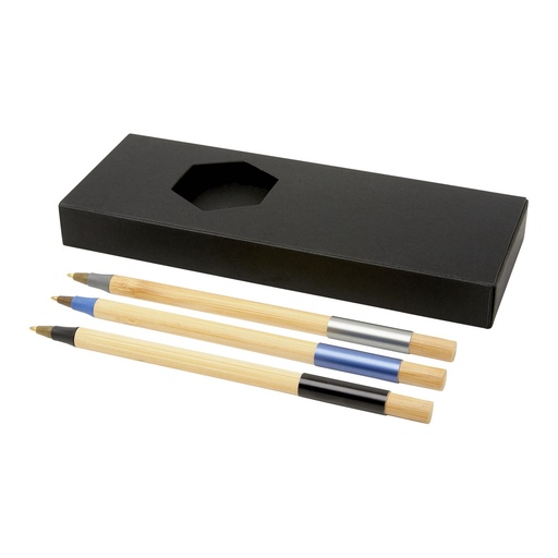[10777990] Kerf 3-piece bamboo pen set