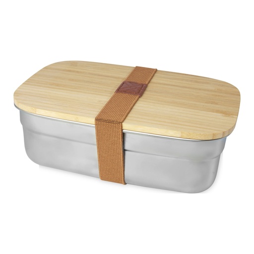 [11327506] Tite stainless steel lunch box with bamboo lid