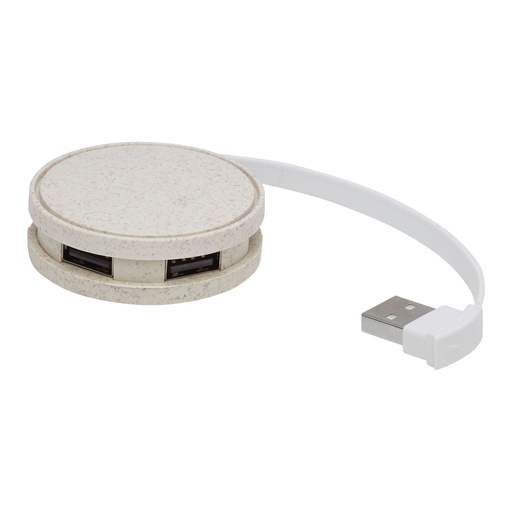 [12430906] Kenzu wheat straw USB hub