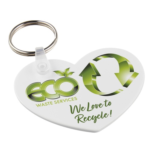 [21047301] Tait heart-shaped recycled keychain