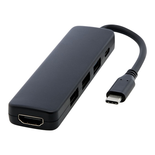 [12436890] Loop RCS recycled plastic multimedia adapter USB 2.0-3.0 with HDMI port