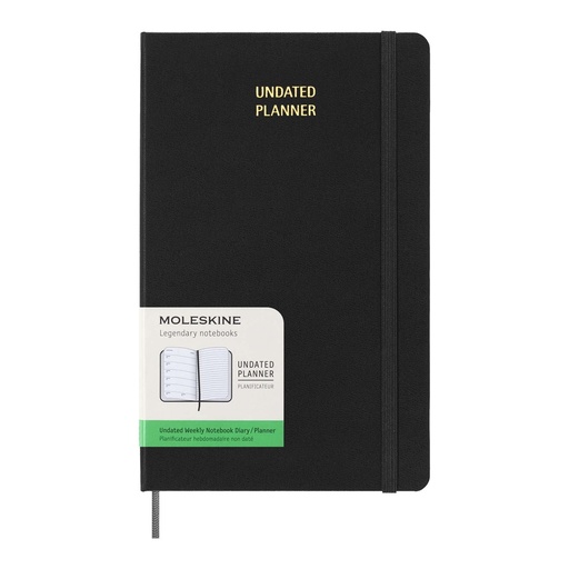 [10795290] Moleskine hard cover undated L weekly planner