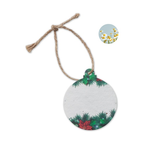 [CX1515-06] Seed Paper Xmas Ornament