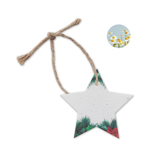 [CX1516-06] Seed Paper Xmas Ornament