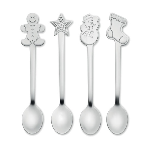 [CX1533-16] Set Of 4 Christmas Tea Spoon