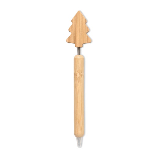 [CX1580-40] Bamboo Christmas Tree Ball Pen