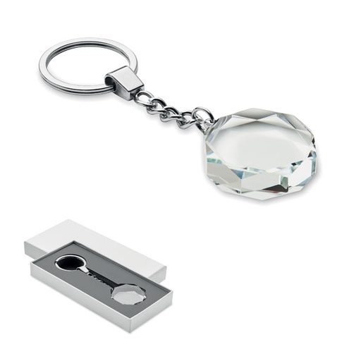 [MO2657-22] Glass Round Award Key Ring