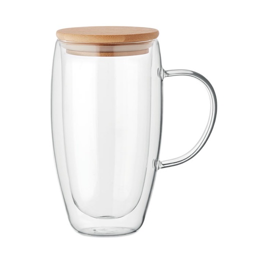 [MO2673-22] Double Wall Glass Mug 450Ml