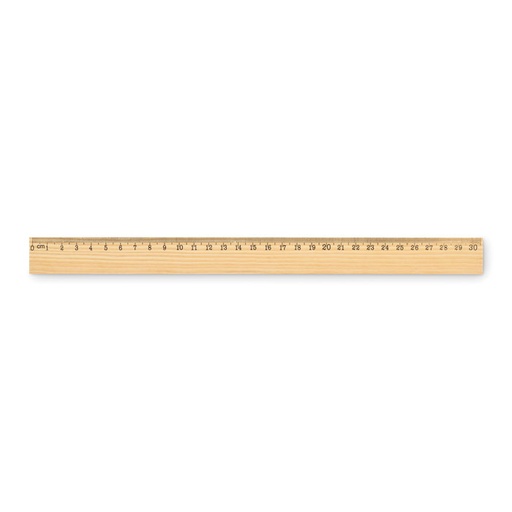 [MO2918] Wooden Ruler 30Cm