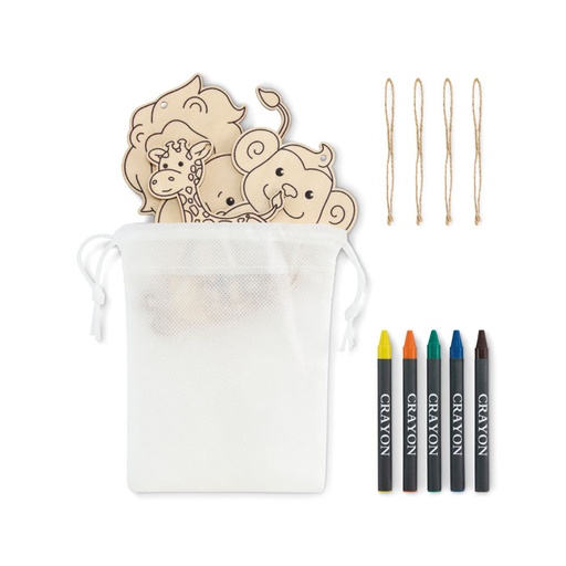[MO2968-06] Wooden Hangers Set