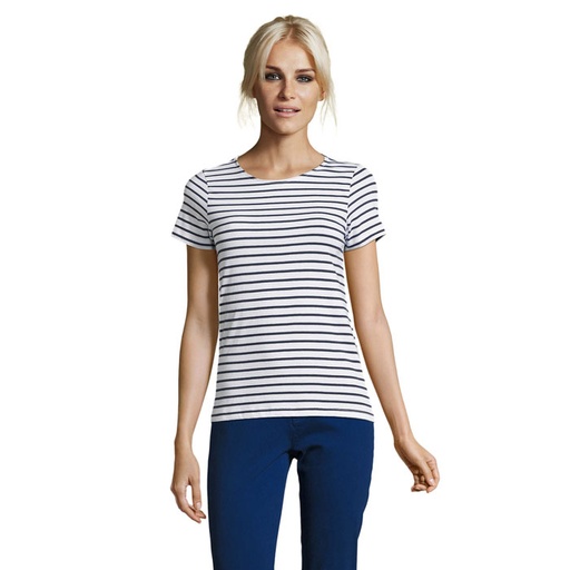 Miles Women Striped T-Shirt