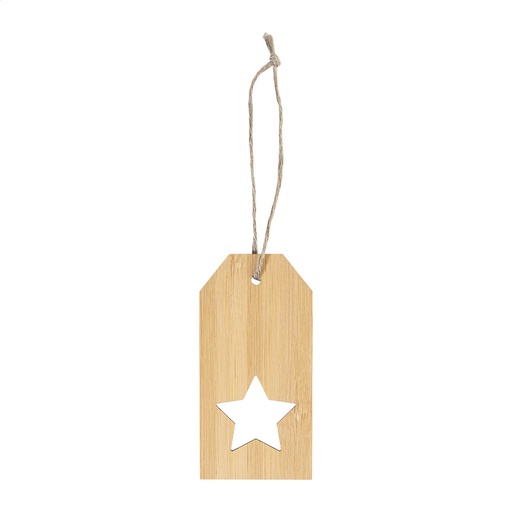 [AP715060-A] Bamboo Gift Tag, Star