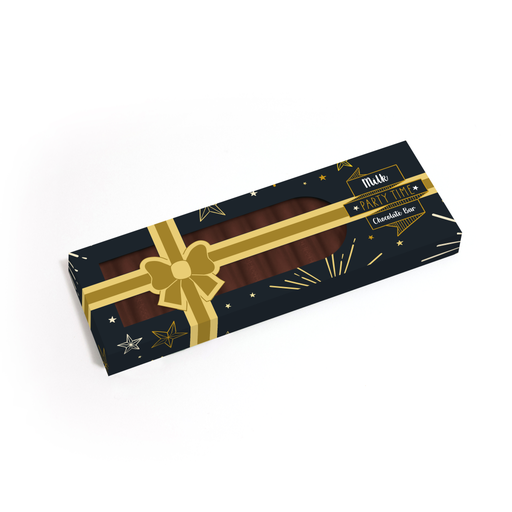 [100370-PARTY] Party Time - Eco 12 Baton Present Box - Milk Chocolate³