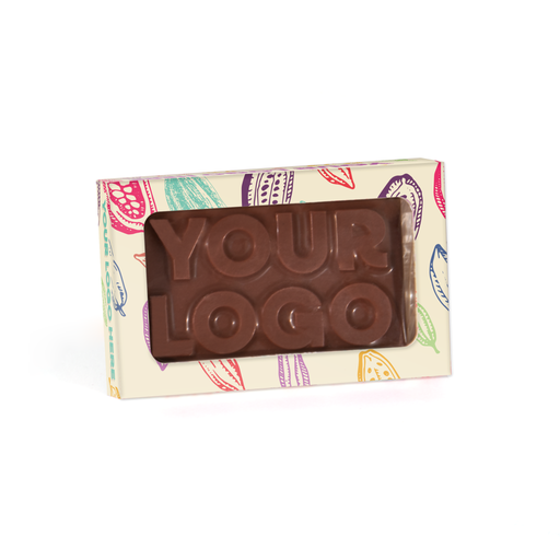 [100441] Eco Window Box - Vegan Dark Chocolate - 3D Branding
