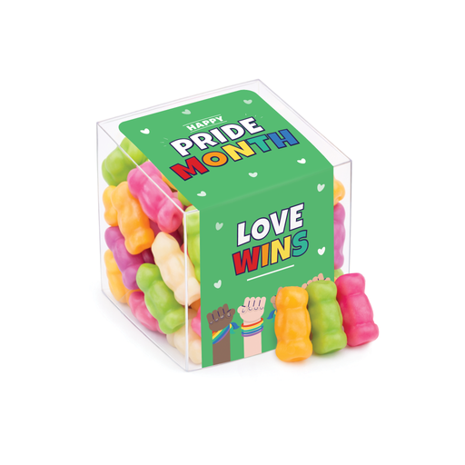 [100862] Pride 2026 - Clear Cube - Haribo® Mini Jelly Babies