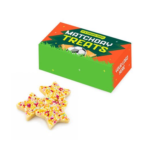 [100892] Matchday Treats - Eco Maxi Box - White Choc Jazzie Stars