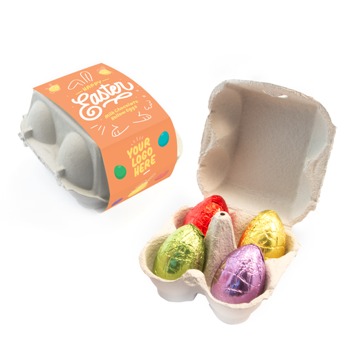 [106022] Easter - Egg Box - Hollow Chocolate Eggs - x4