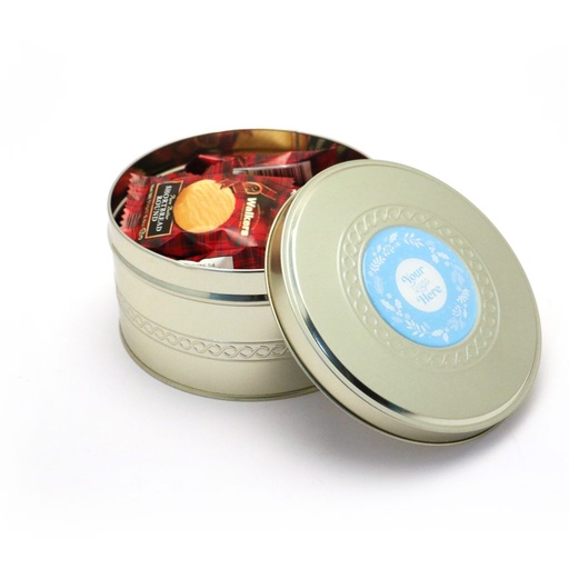 [106375] Gold Treat Tin - Mini Shortbread Biscuits